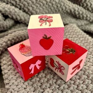 Valentine’s Day decorative blocks